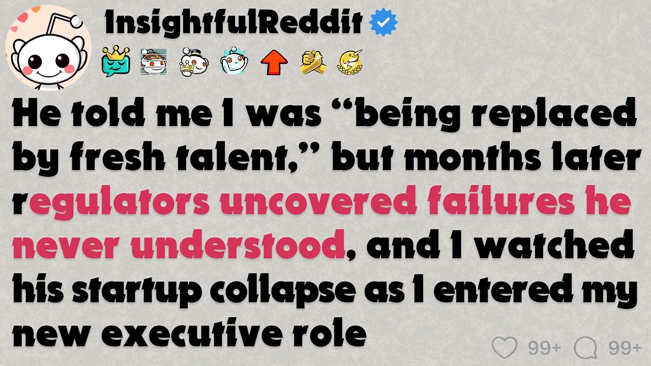 After pushing me out for someone younger, his leadership crumbled when investigators exposed the...