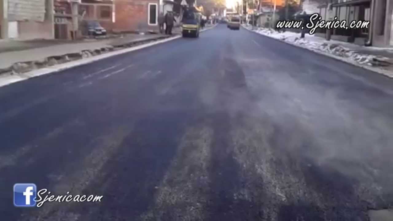Izvestaj o radovima na glavnoj ulici / Sjenica / 24.12.2014.