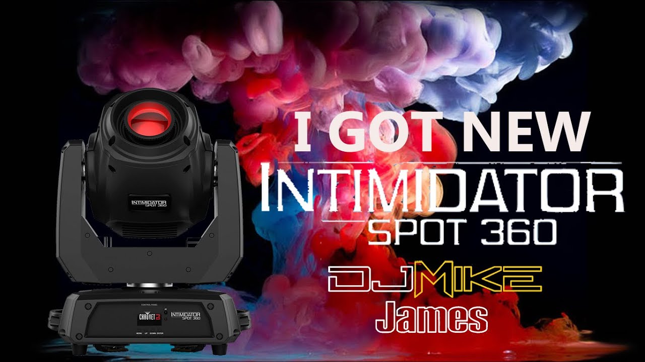 I Upgraded my Moving Head GOBO's to the Chauvet Intimidator Spot 360's w/Carrying Cases