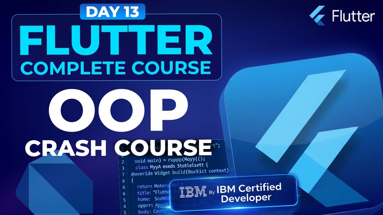 Object-Oriented Programming (OOP) in Dart for Beginners - Flutter Course for Beginners #13