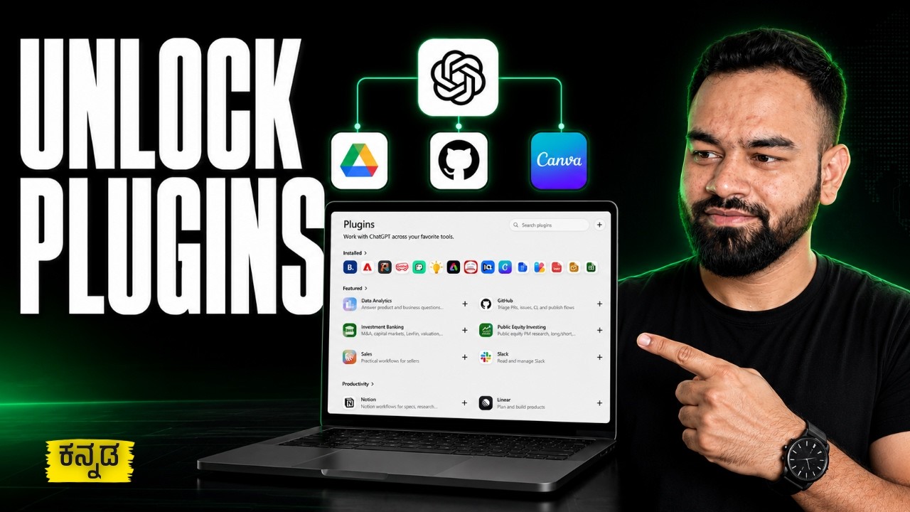 [ ಕನ್ನಡ ] ChatGPT Plugins Tutorial: Install & Use the Best Plugins Easily