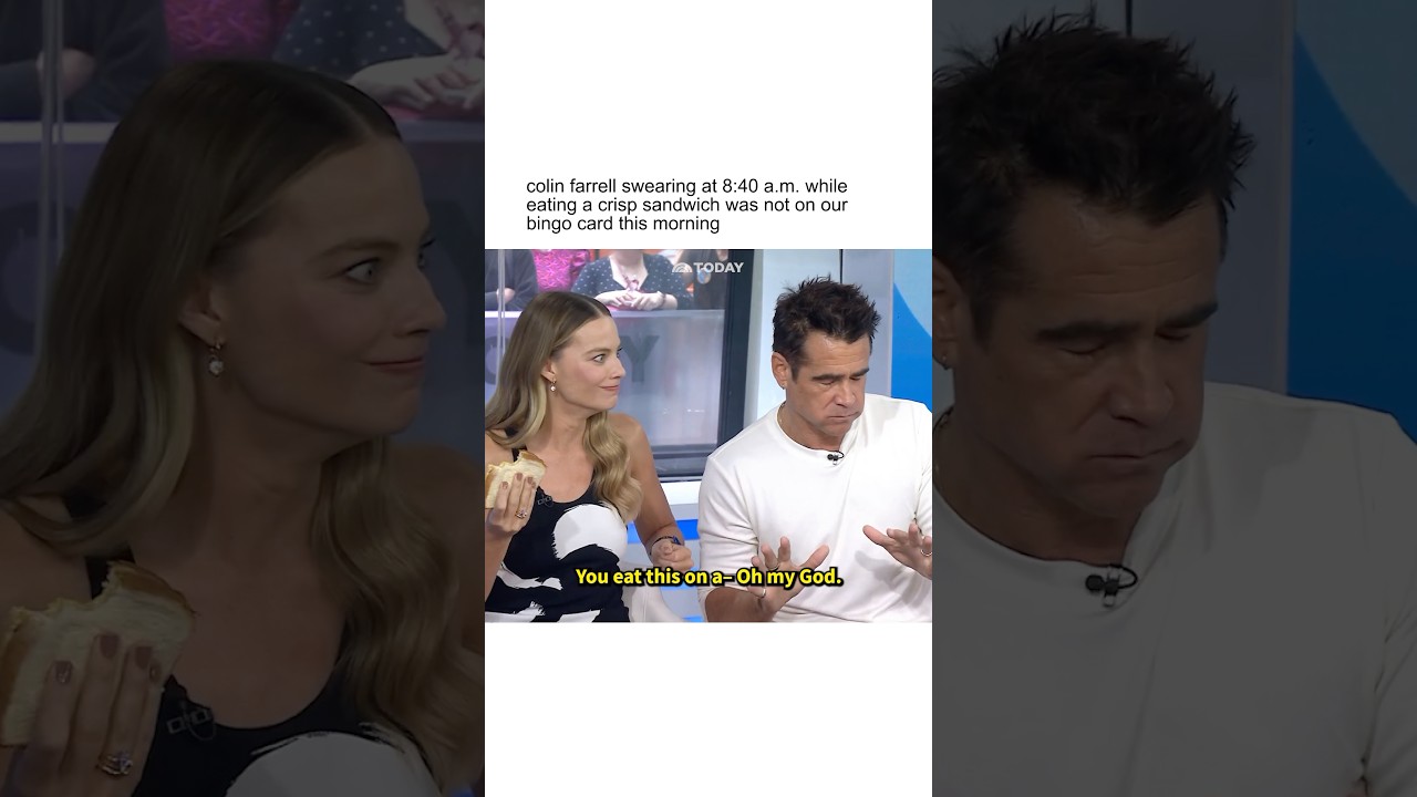 For Colin Farrell, a crisp sandwich with Tayto crisps is serious business!