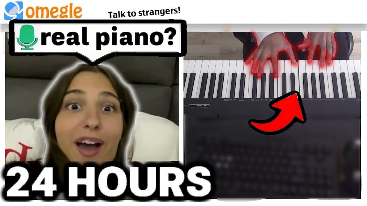 Я провел 24 ЧАСА, играя на пианино на Omegle