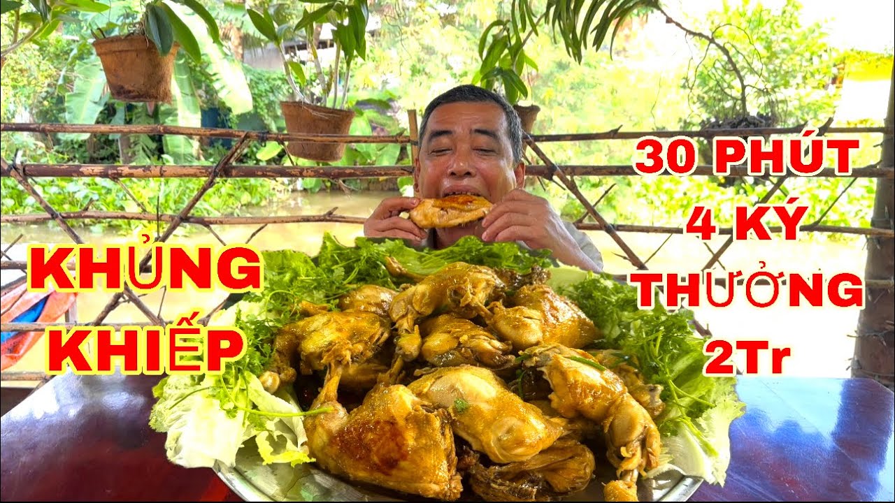 Thử Thách Ba Móc 30 Phút Ăn 4 Ký ĐÙI GÀ ĐỘC LẠ Đỉnh Của Chóp | ATĐQ