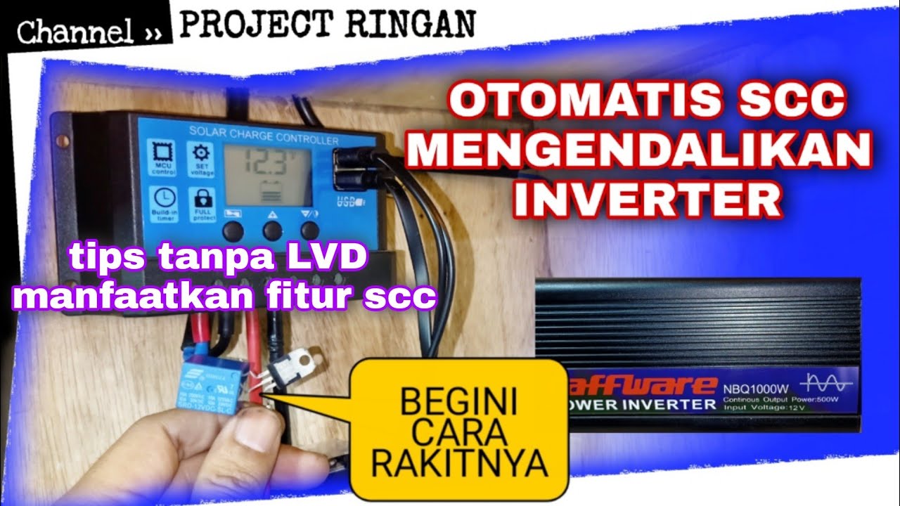 MENGONTROL INVENTER PAKAI SCC || mudah murah