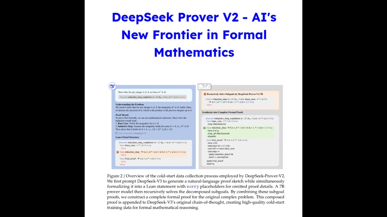 DeepSeek Prover V2 - AI's New Frontier in Formal Mathematics