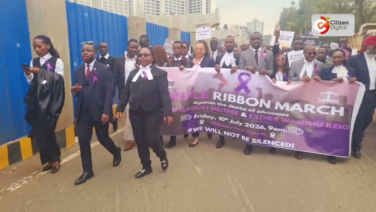 Lawyers protest killings of Advocates Edward Kariuki Muthee and Esther Wairimu Keige