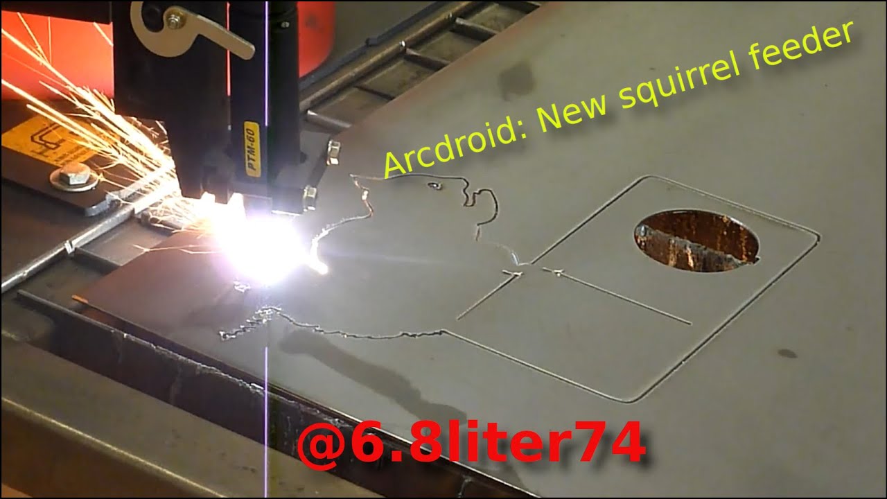 Using Arcdroid and a mason jar to create a squirrel feeder | Arcdroid CNC, Inkscape, and Sheetcam