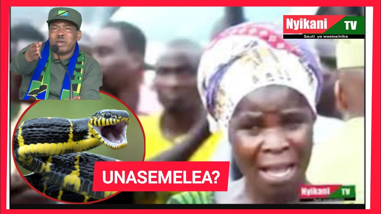 Nyoka aibuka kwenye Mkutano wa PM Mwigulu Nchemba (Sumbawanga)