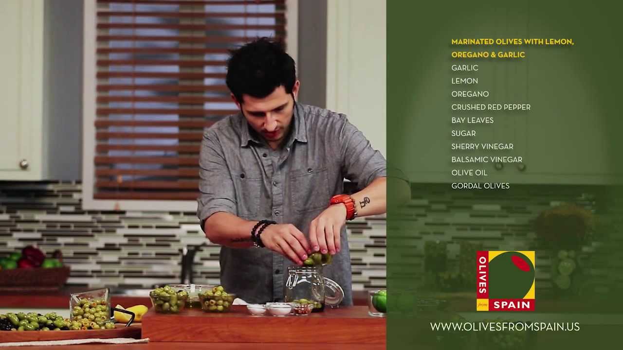 Marinated Olives with Lemon, Oregano & Garlic