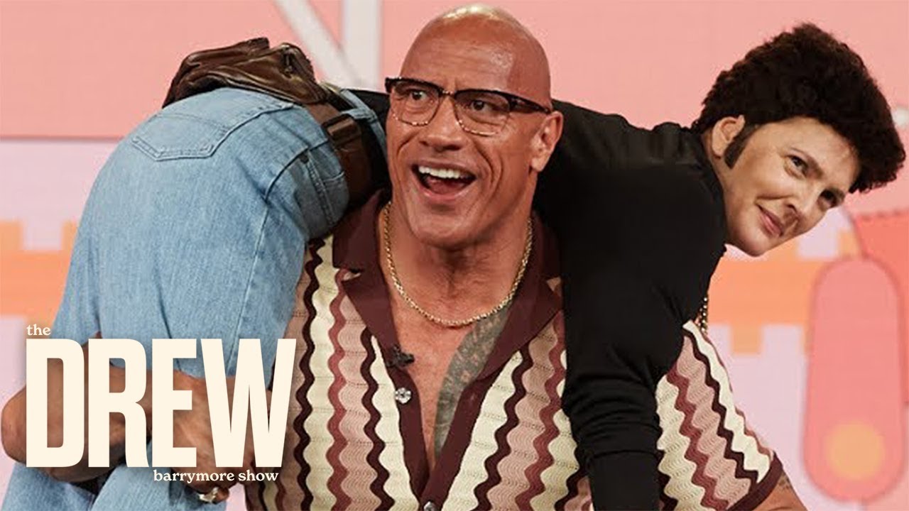 The Rock Reacts to Surprise Meme Recreation by Drew | The Drew Barrymore Show