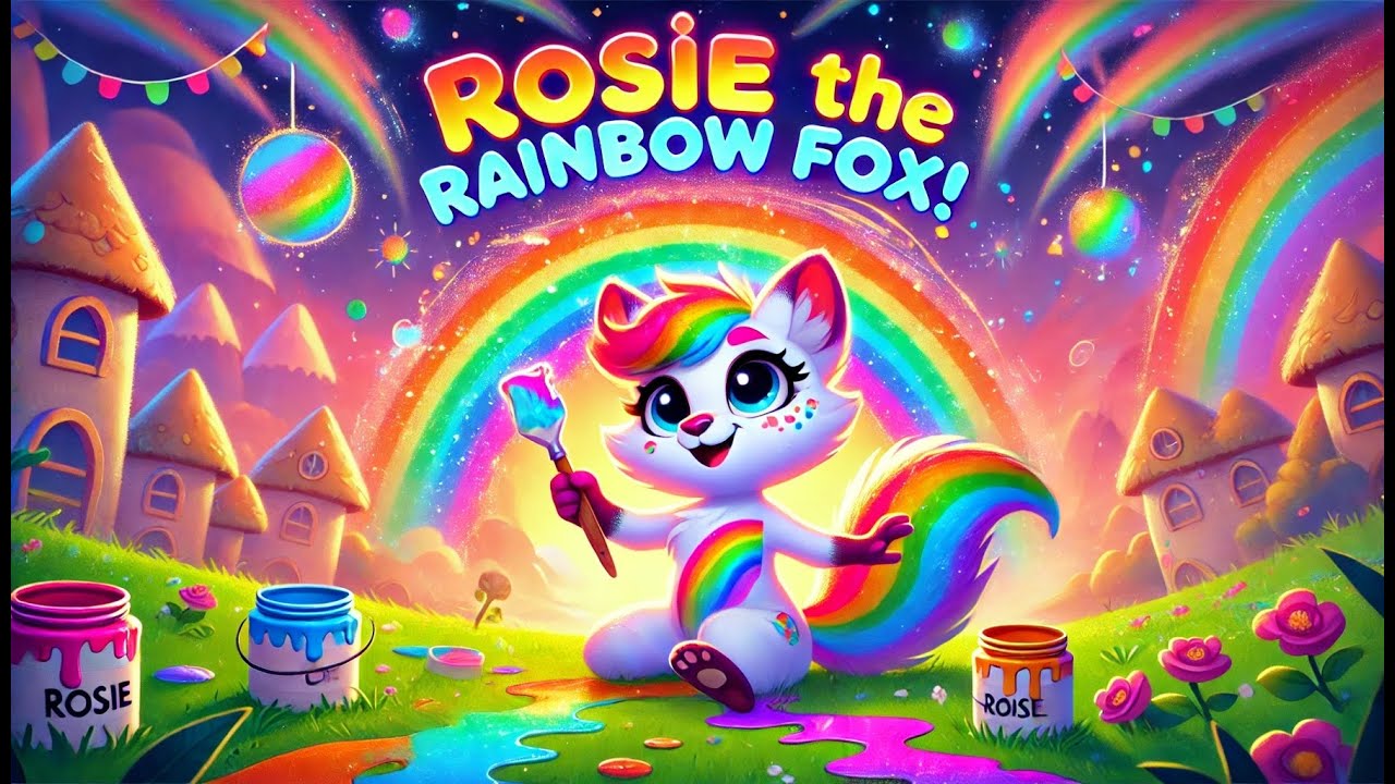 🌈 Rosie the Rainbow Fox Song! Learn Colors & Creativity! Educational Kids Video 🎨