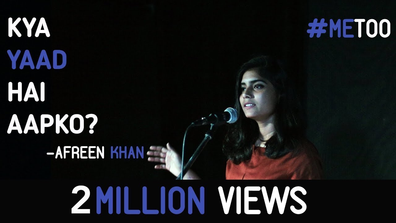 Kya Yaad Hai Aapko? #MeToo - Afreen Khan | Kahaaniya - A Storytelling Open Mic By Tape A Tale