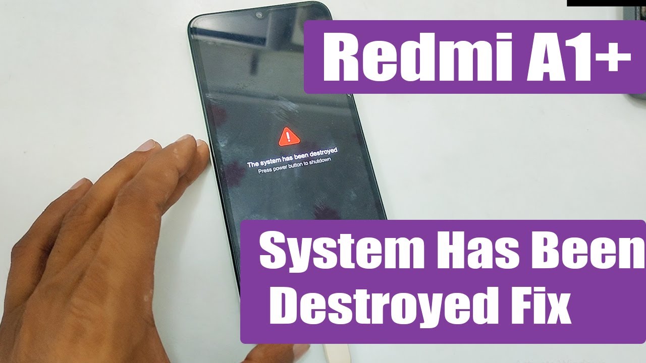 Redmi A1+ System Has Been Destroyed Fix / Easy Method Full Video