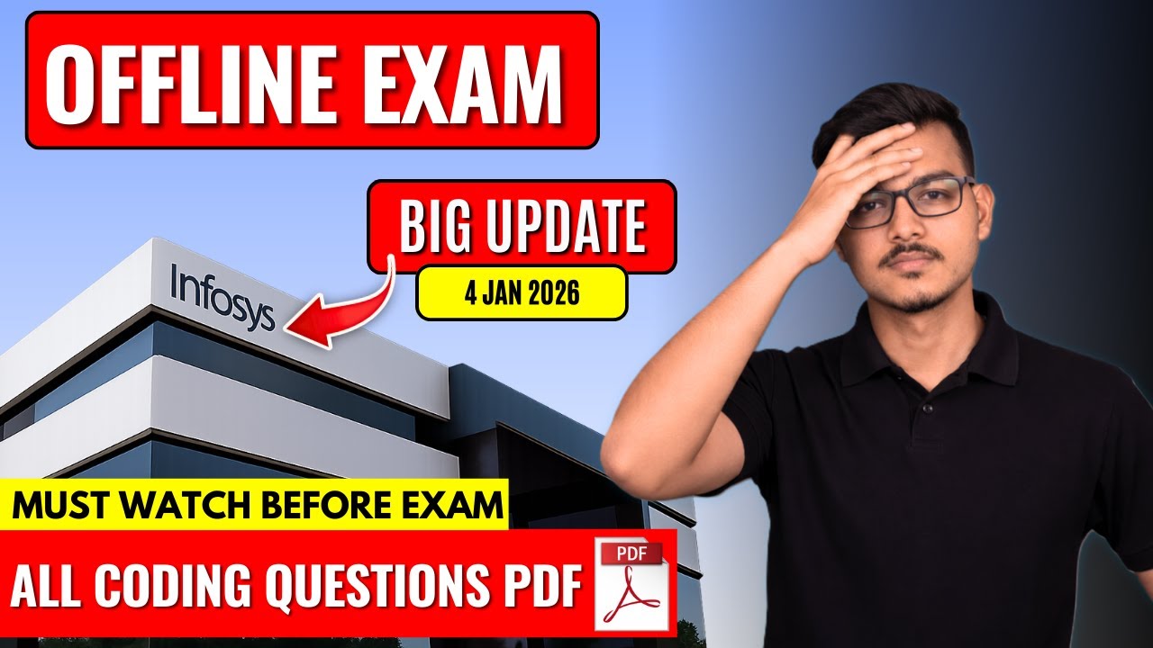 Infosys Coding Questions 2026 | Infosys Previous Year Questions | Infosys Exam Pattern | Offcampus