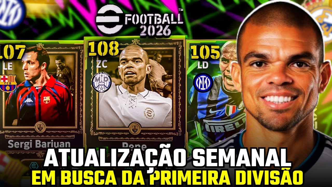 EFOOTBALL 26 AO VIVO I JOGANDO A ROMÁRIO CUP/LIGA E COOP/PEPE CHEGOU!