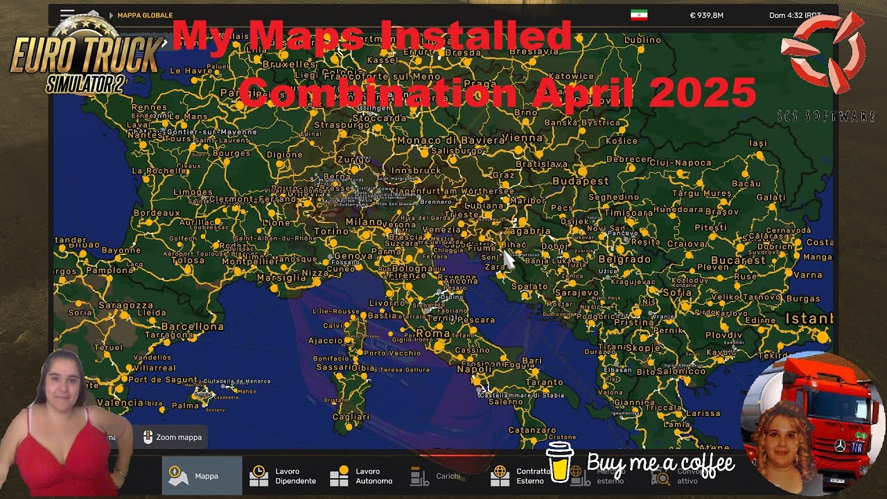 Euro Truck Simulator 2 (1.54) My Maps Installed Combination April 2025 [1.54] + DLC's & Mods