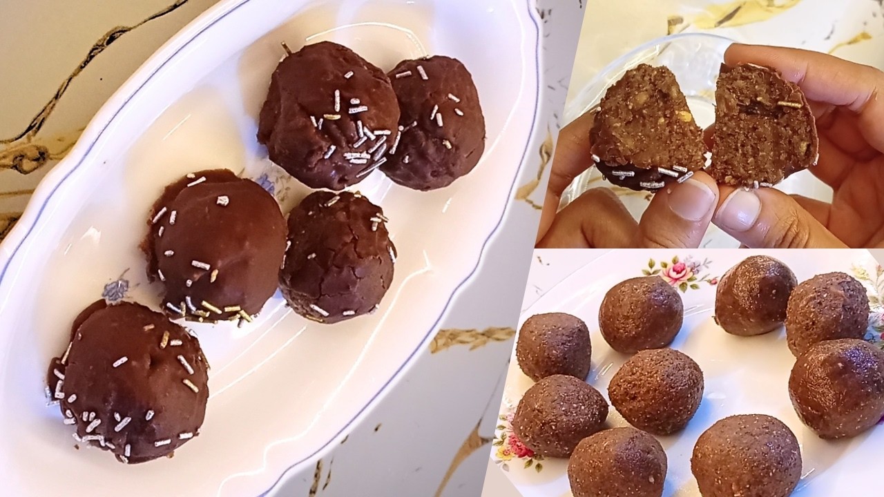 Chocolate Date Balls | No-Bake Energy Balls | Sugar-Free Dates | Healthy Snacks