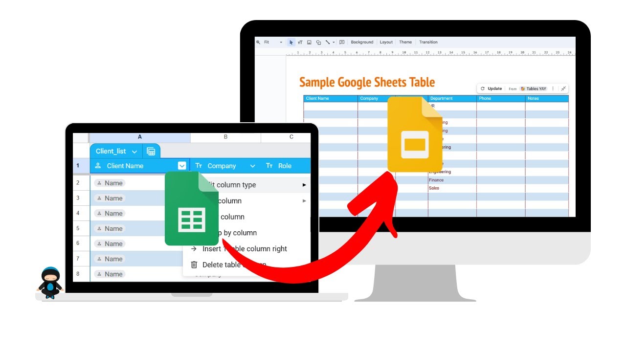 How To Add Table From Google Sheets Into Google Slides