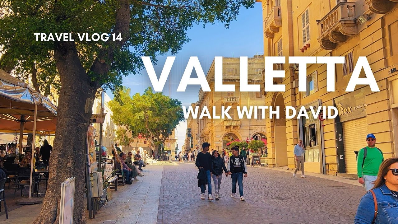 Valletta Malta Walking Tour on a Sunday Afternoon | 4K 60FPS | Travel Vlog 014
