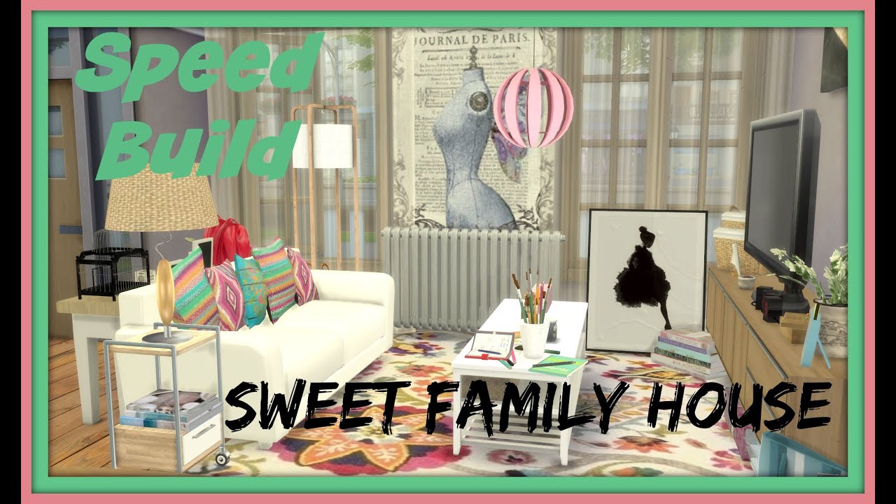 Sims 4 - Speed Build - Sweet Family House 1´s Floor