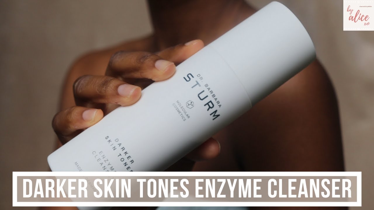 DR. BARBARA STURM DARKER SKIN TONES ENZYME CLEANSER REVIEW | LUXURY EXFOLIATING CLEANSER | byalicexo