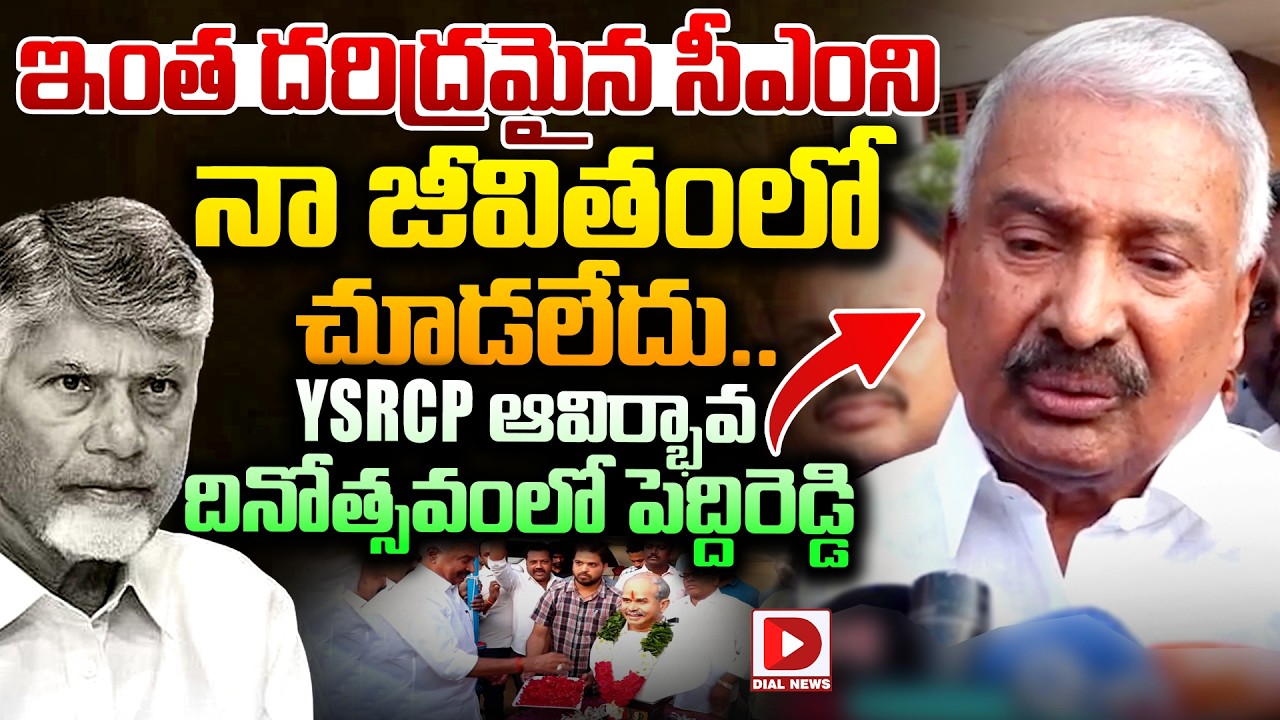 ఇంత దరిద్రమైన సీఎం ని నా జీవితంలో చూడలేదు| Peddi Reddy comments on CM Chandrababu | YSRCP Formation
