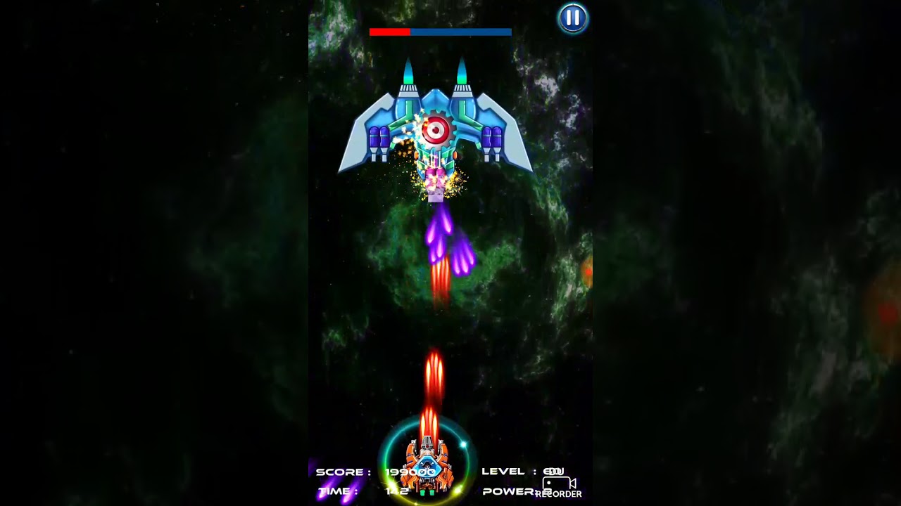 اخر مرحله من لعبة Alien shooter وختم اللعبه