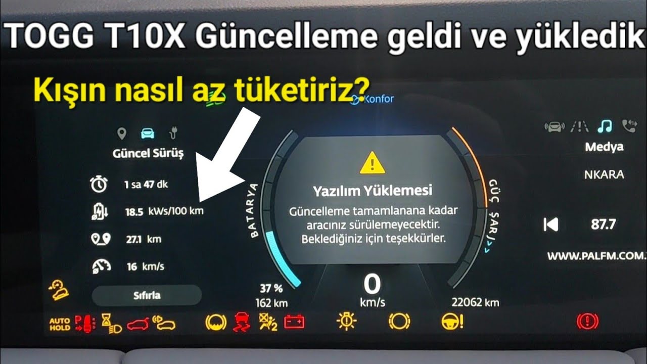 TOGG T10X Güncelleme geldi! Yukleme sureci nasıl? Kışın nasıl az tüketiriz?
