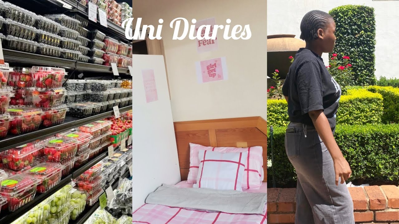 Uni Diaries: Attending Lectures, Grocery Haul, Room Setup + Decor, etc|| SA YOUTUBER 