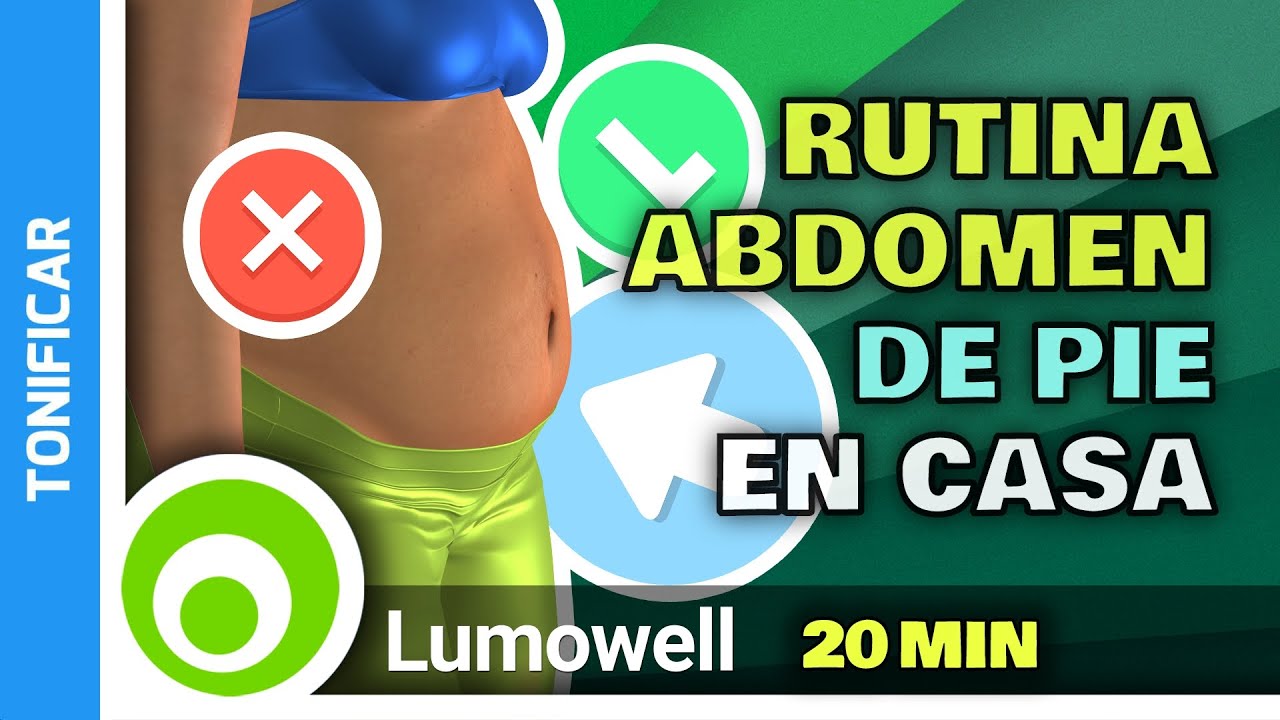 Rutina De Ejercicios En Casa Para Abdomen de Pie