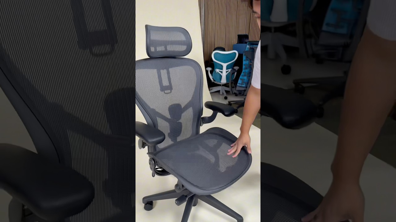 Don't buy a mesh chair until you watch this (Herman Miller Aeron, ergohuman gen 2) #tech #chair