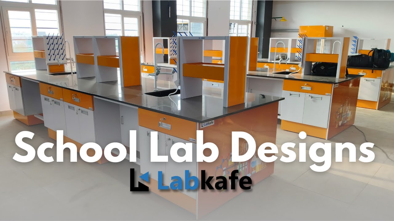 School Lab Furniture Installation by Labkafe |  Modern Lab Furniture | School Lab Designs