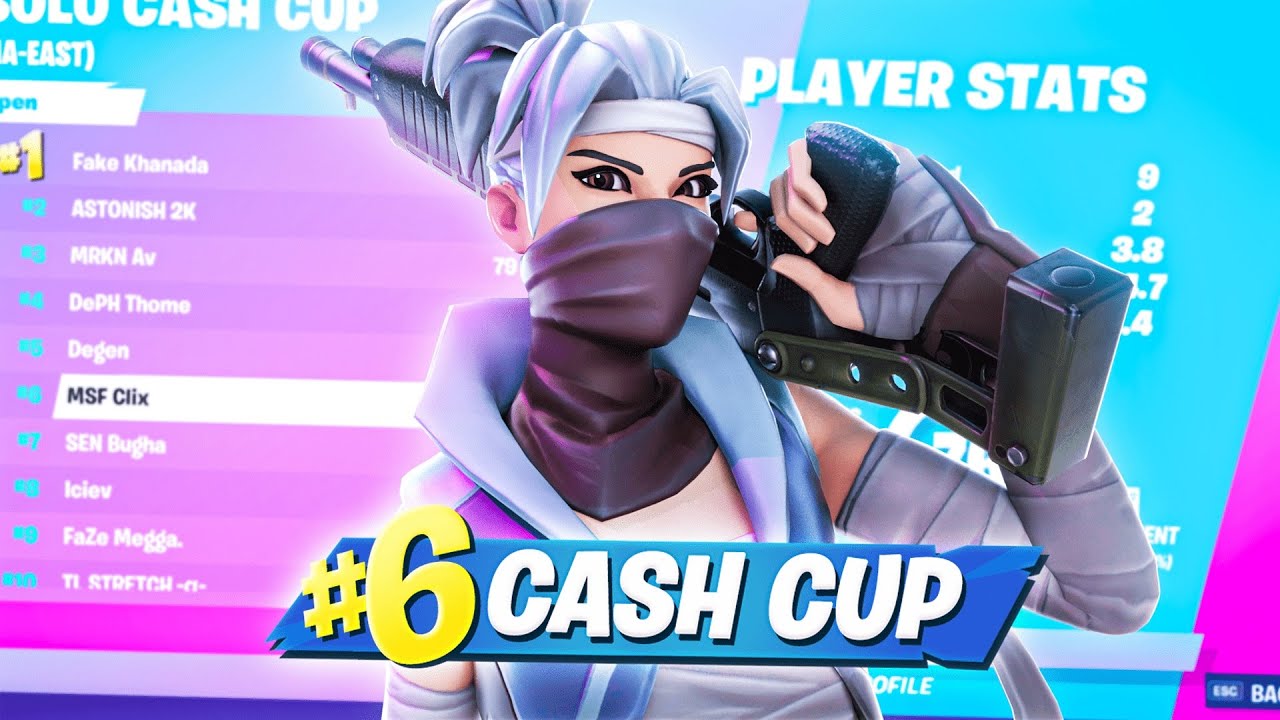 How I Got 6th Place In The Fortnite Cash Cup ($2,500) | Clix
