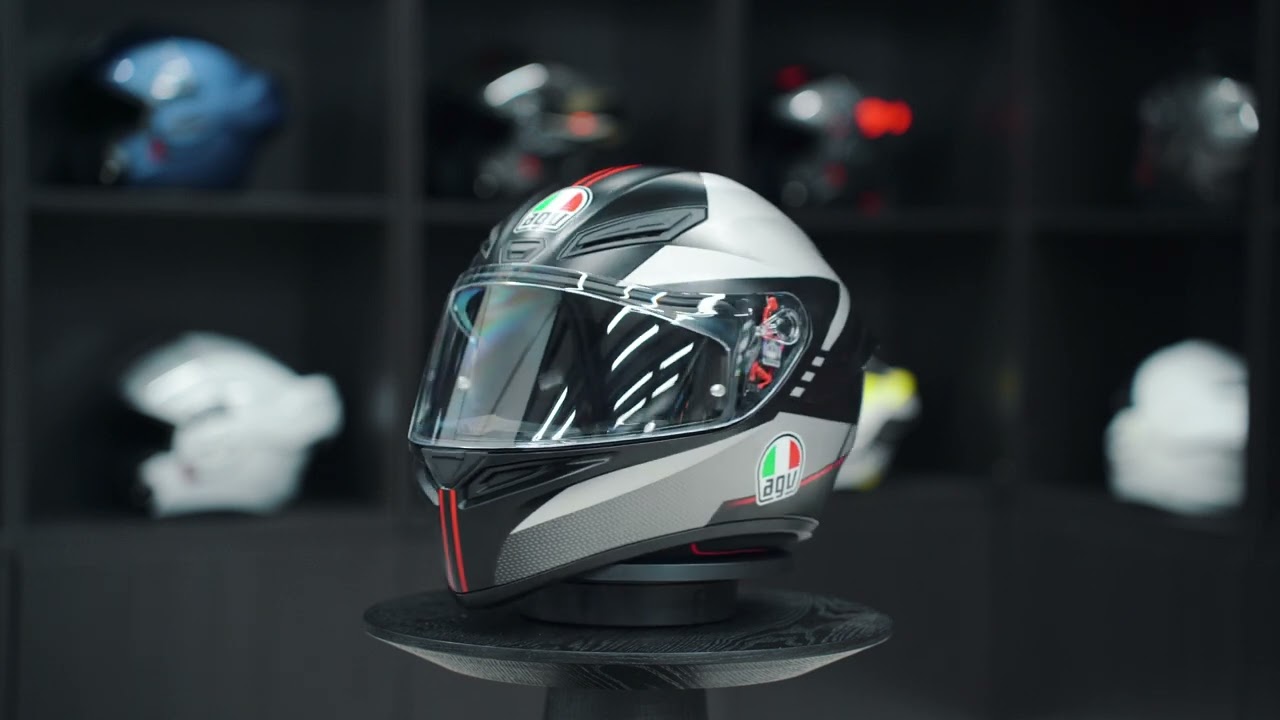 Discover the AGV K1 S Lap Matt Black/Grey/Red Motorcycle Helmet | Product Overview