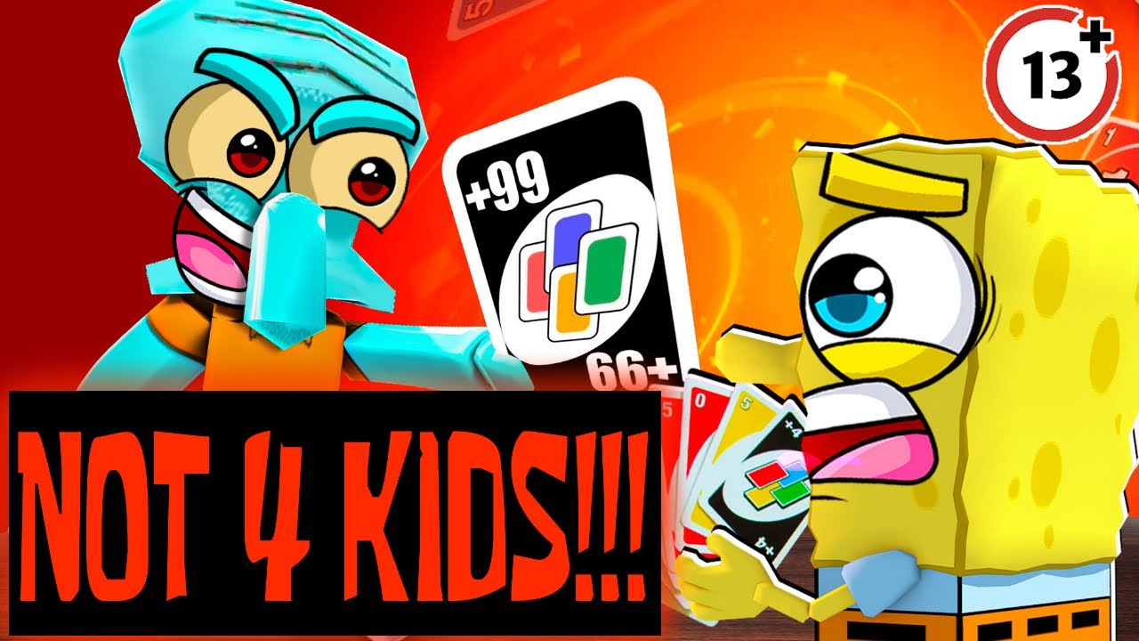 Making SpongeBob Pick Up +99 CARDS in ROBLOX UNO! (MOST INSANE GAME EVER!)