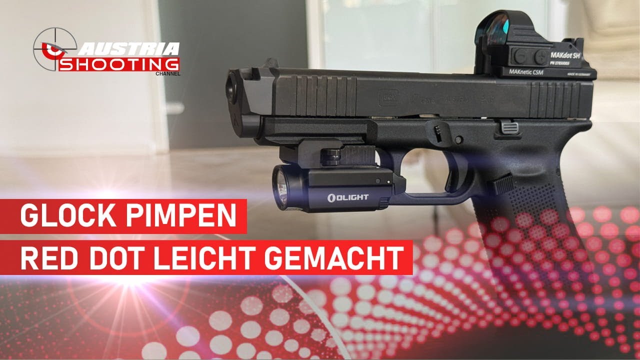 Red Dot Upgrade für jede Glock oder CZ Pistole -  Einfach, Günstig, Präzise mit MAKnetic CS!