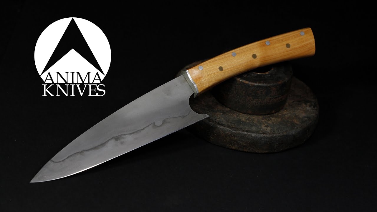 Fabrication d'un couteau de cuisine avec trempe sélective - Making a kitchen knife with hamon