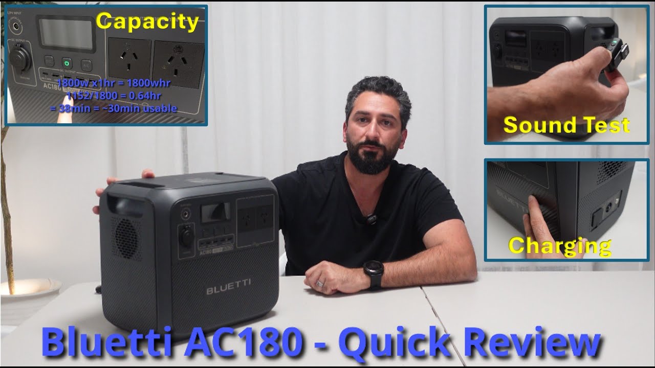 Bluetti AC180 - Quick Review @BLUETTIOfficial