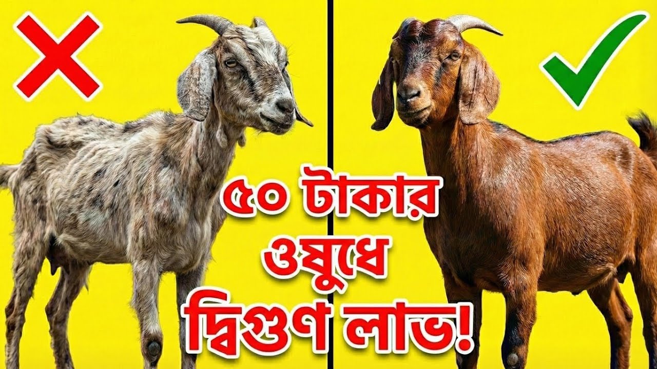 ৫০ টাকার ওষুধে হাজার টাকার লাভ! ছাগল মোটাতাজাকরণের গোপন ফর্মুলা ২০২৬