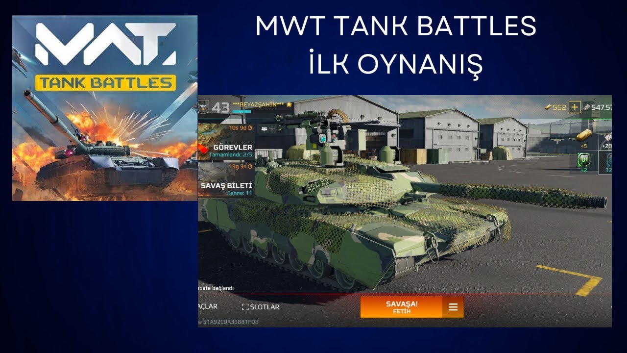 Mwt Tank Battles - İlk İzlemin Araçlar,Araç Sınıfları Nasıl Oynanıyor Tanıtım