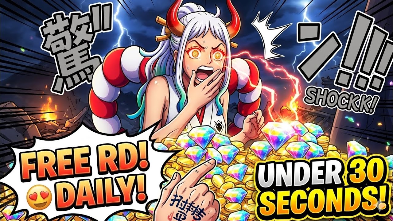 КАК ПОЛУЧИТЬ БЕСПЛАТНЫЕ АЛМАЗЫ МЕНЕЕ ЧЕМ ЗА 30 СЕКУНД 💯 В ONE PIECE BOUNTY RUSH