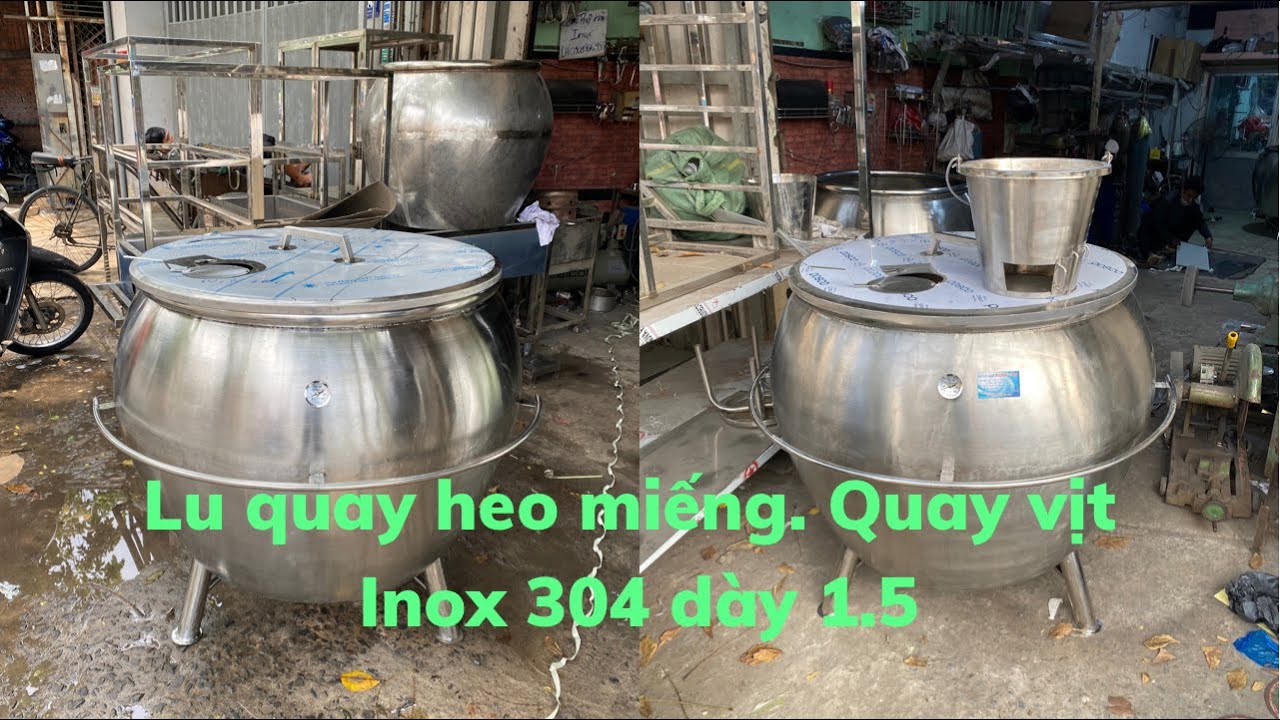 Lu quay heo miếng. Quay Gà. Quay Vịt. Inox 304. Dày 1.5. INOX XUÂN TÂN