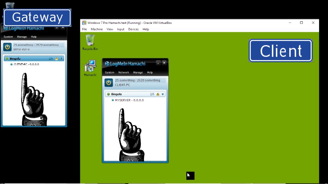 LogMeIn Hamachi - setting up a gateway