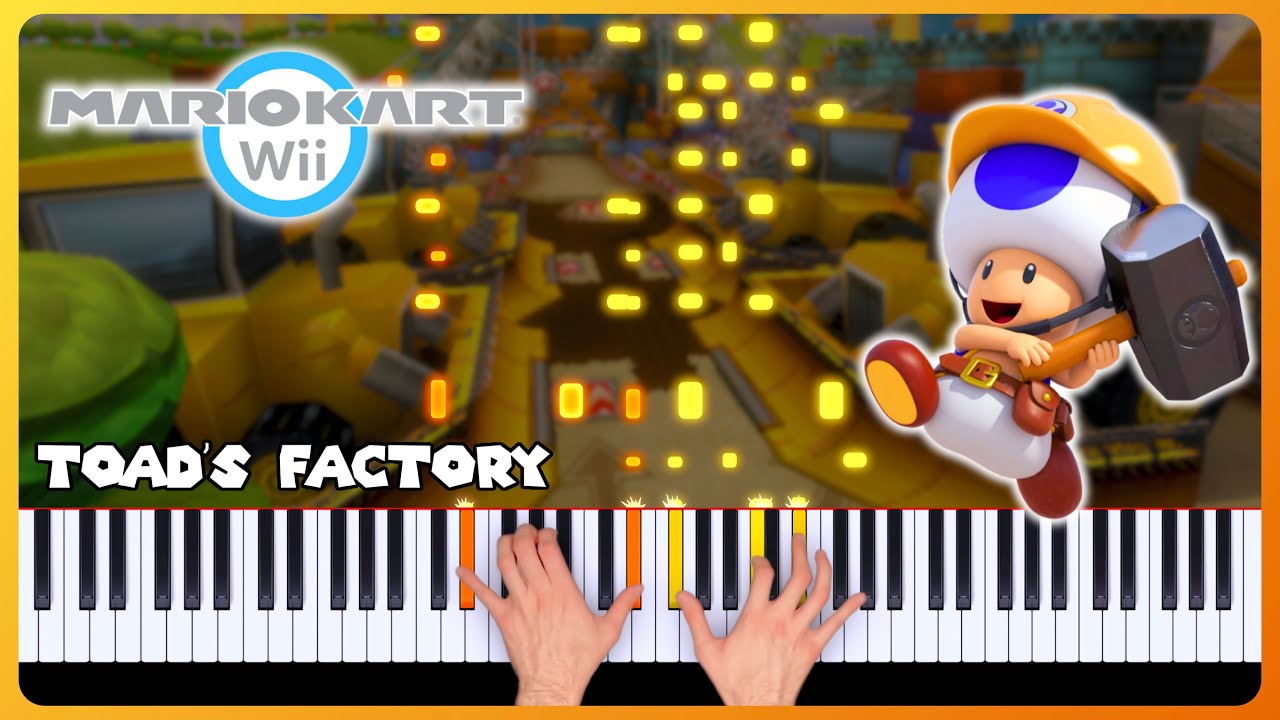 Toad's Factory ~ Mario Kart Wii | Piano (+ Sheet Music)