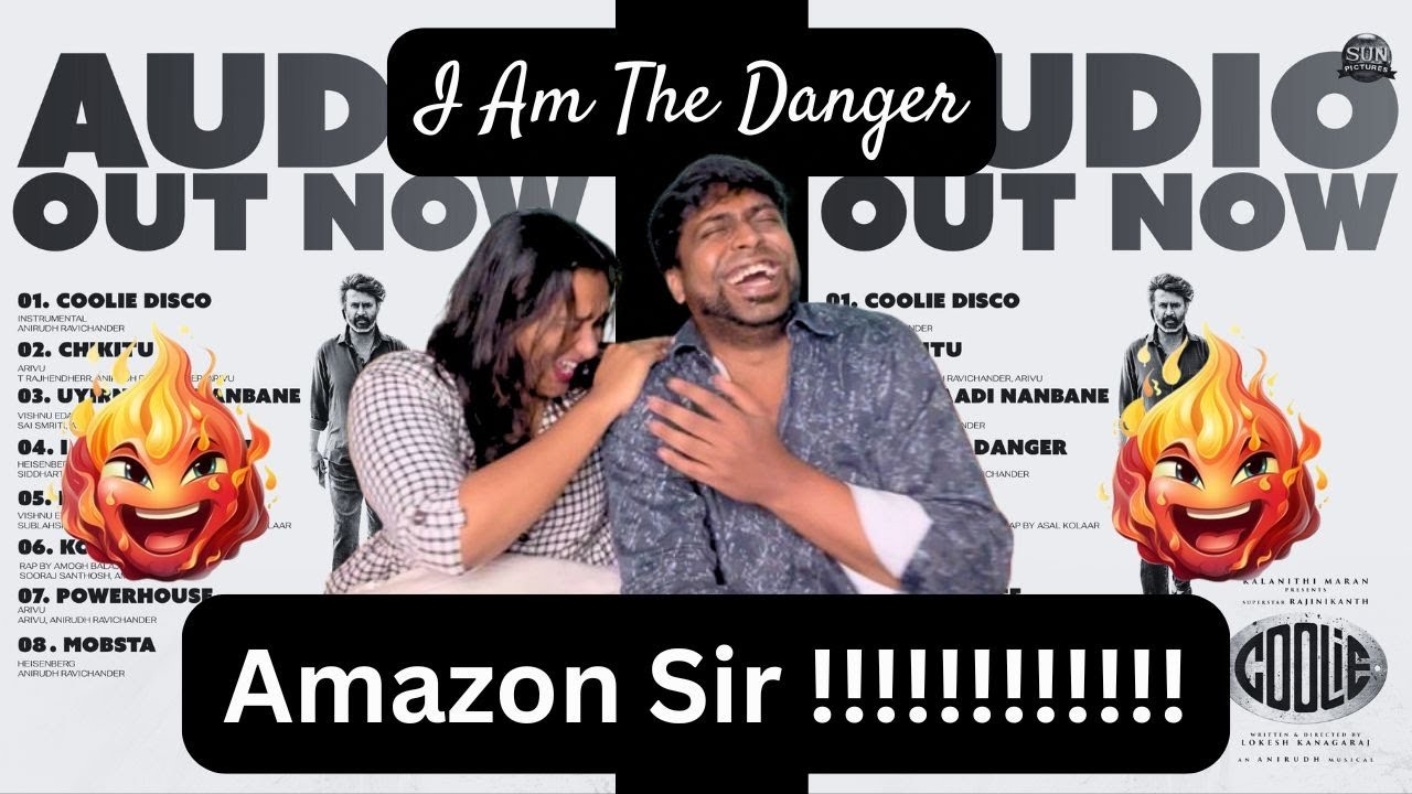 Coolie - I Am The Danger Reaction - Jukebox Reaction | Mr & Mrs Earphones #coolie #anirudh