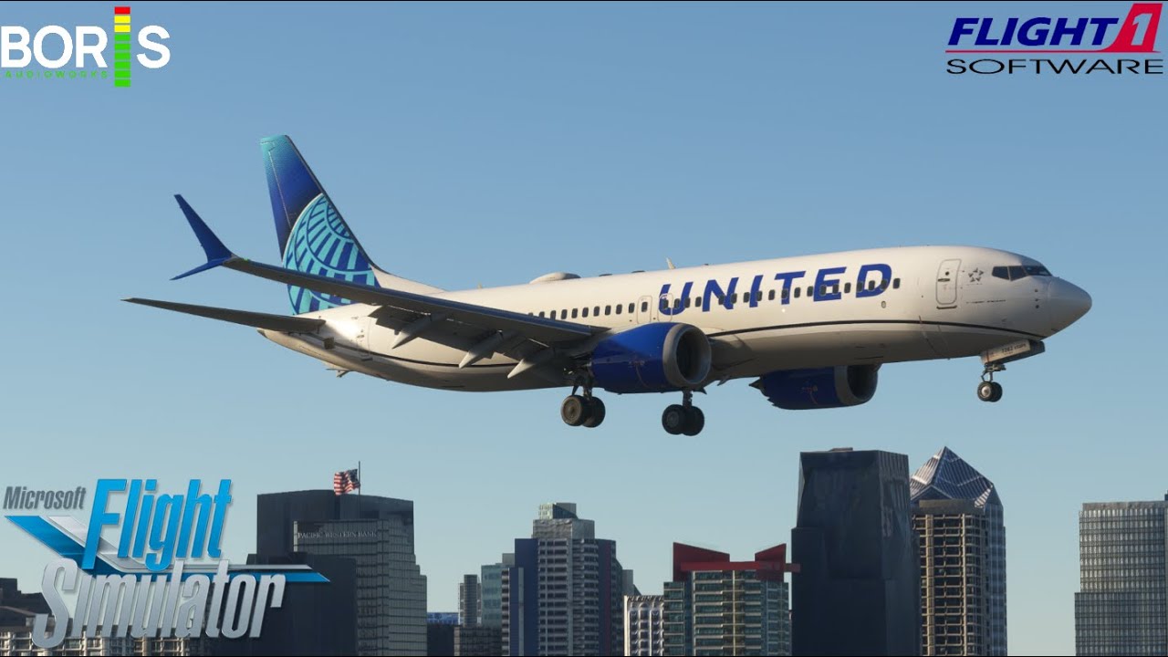 Breathtaking San Diego Approach with the iFly Boeing 737 MAX | MSFS 2020