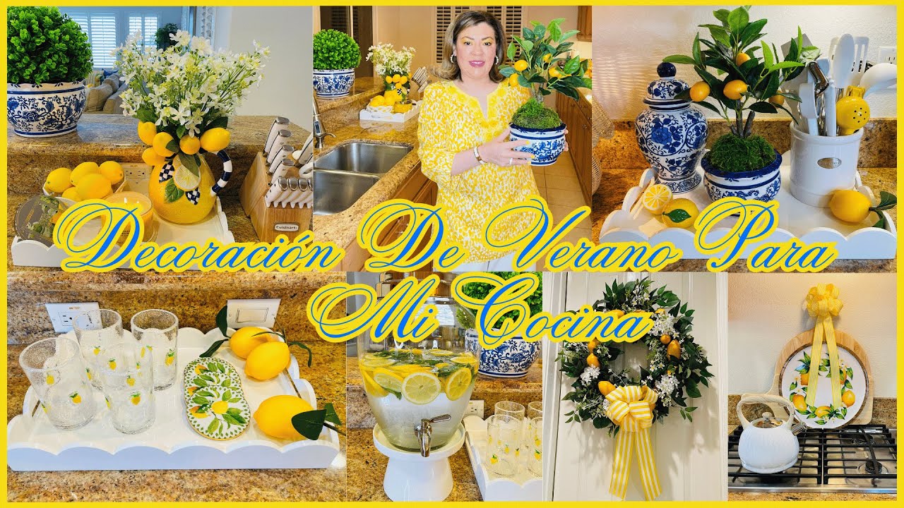 🍋 New Kitchen Decor with lemons 🍋 | Como Decorar Tu Cocina Con Limones Este Verano 2025! 🍋💙