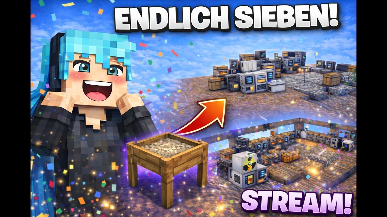 E2E Skyblock ENDLICH SIEBEN! 🧱 + Großer Base-Umbau im Stream  Folge10