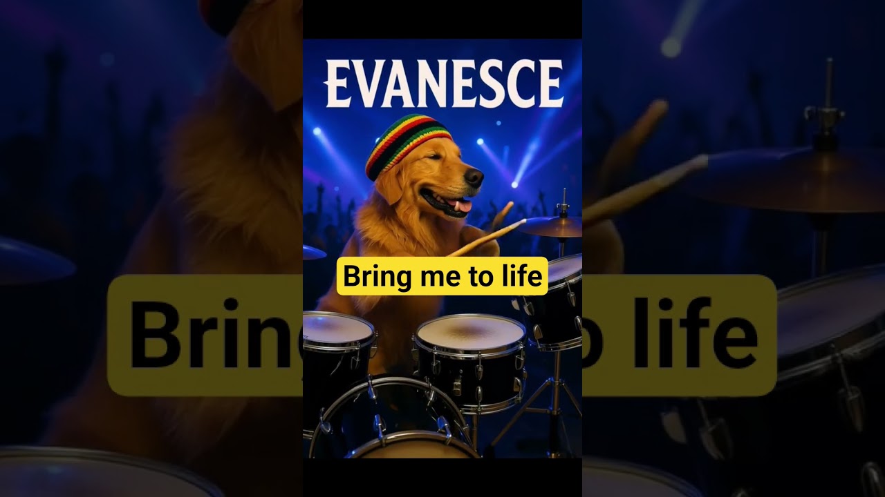 Bring me to life Evanescence 🤘 #evanescence #drums #drummer #drummerlife #drumming #goldenretriever